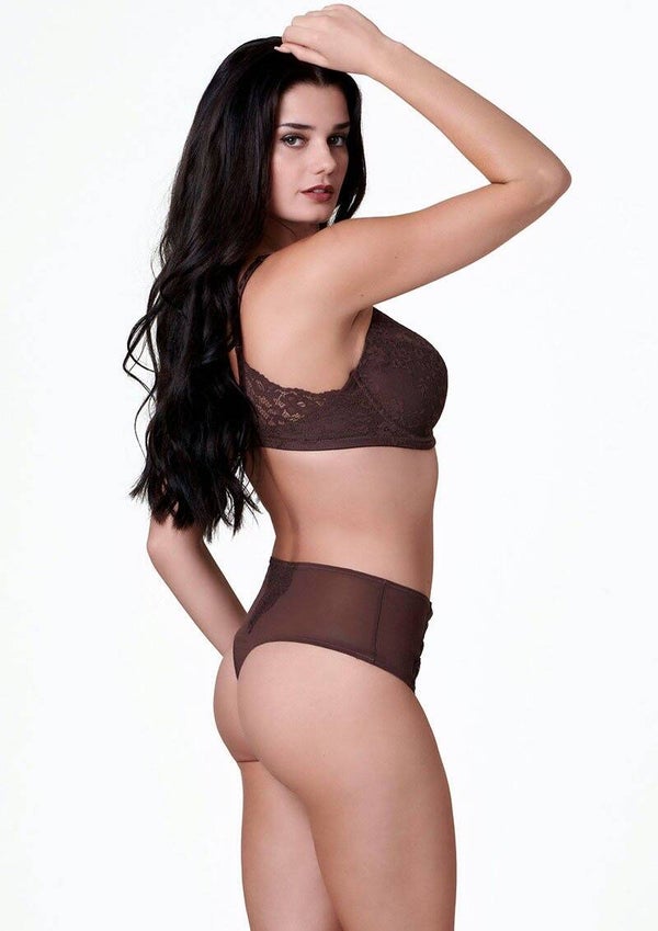 BO - HIGH WAIST STRING RECYCLED CHOCO