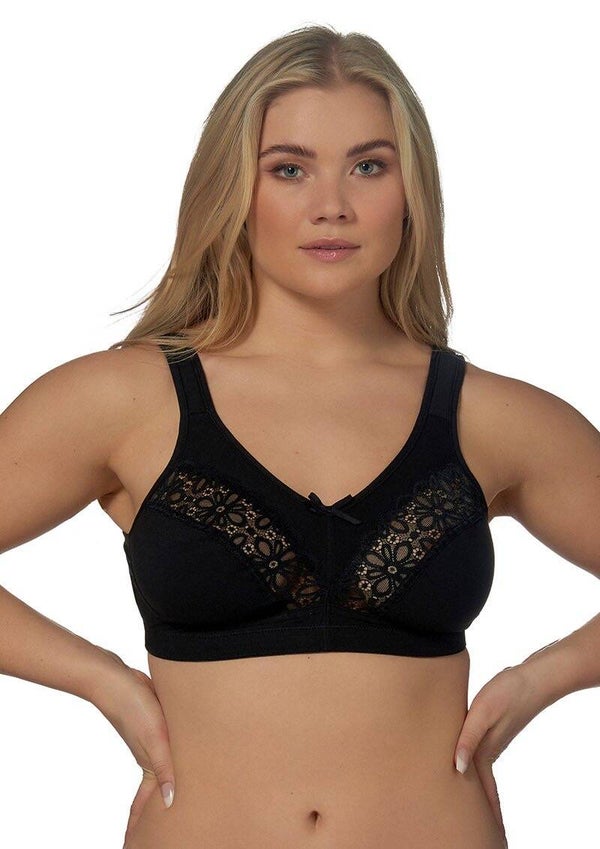 ELBRINA - COMFORTABELE BEHA ZONDER BEUGEL ZWART