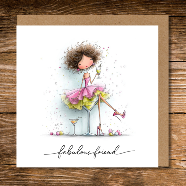 Fabulous Friend Birthday Card