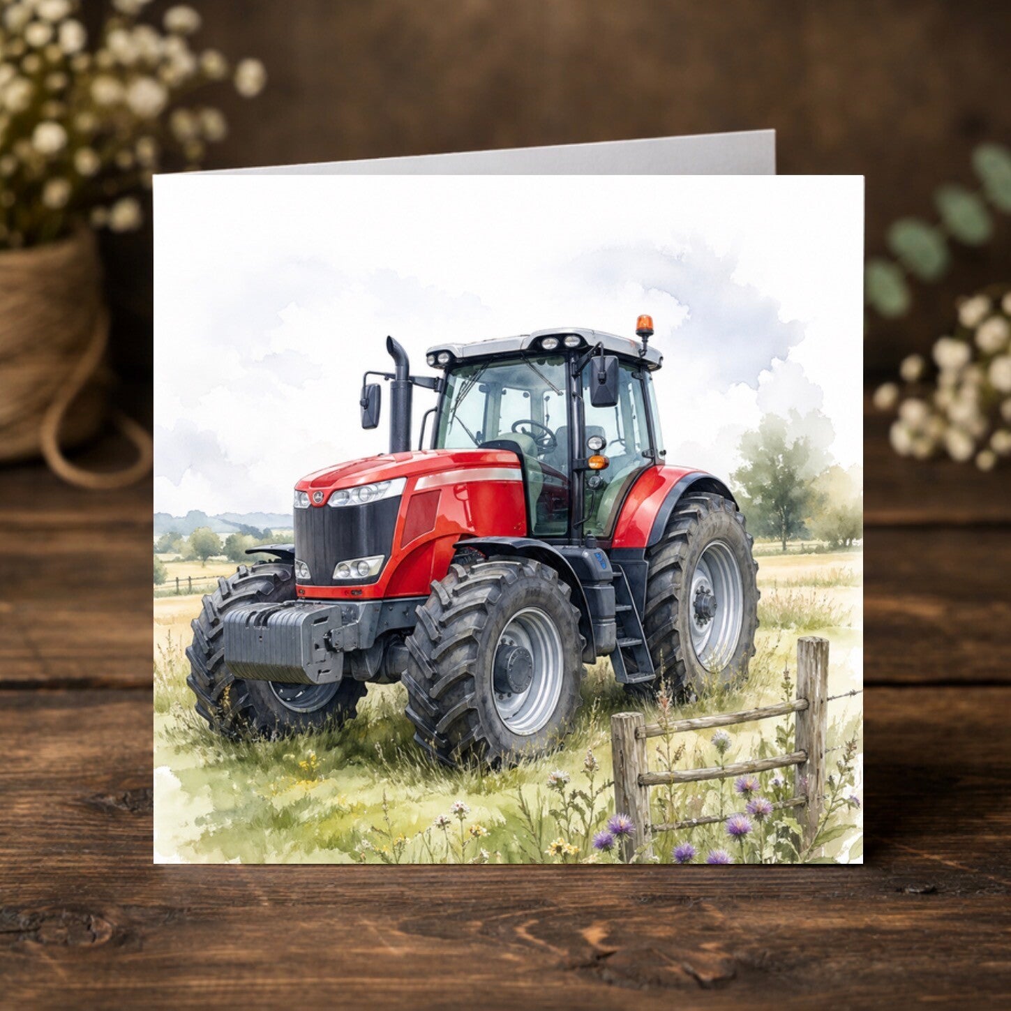 Red Tractor Everyday Card