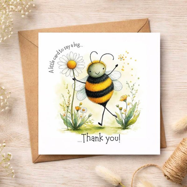Daisy & Bee Thank you Card