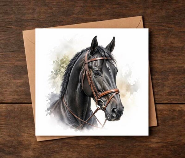 Black Horse Everyday Card