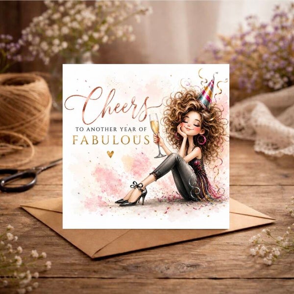 Another Year of Fabulous Birthday Card