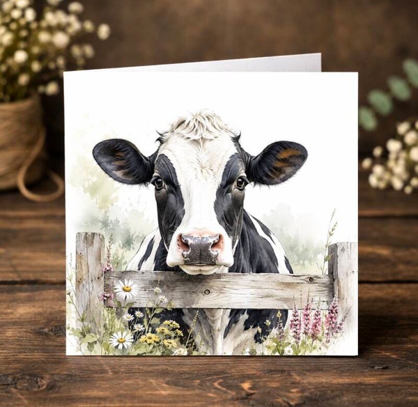 Rustic Cow Everyday Card