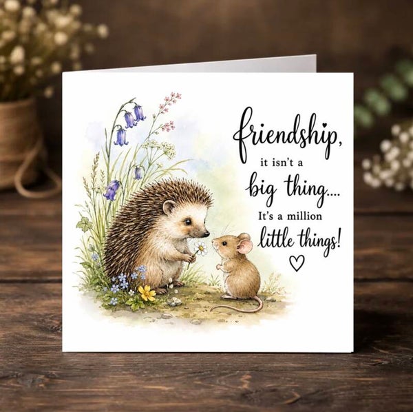 Friendship is…. Everyday Card
