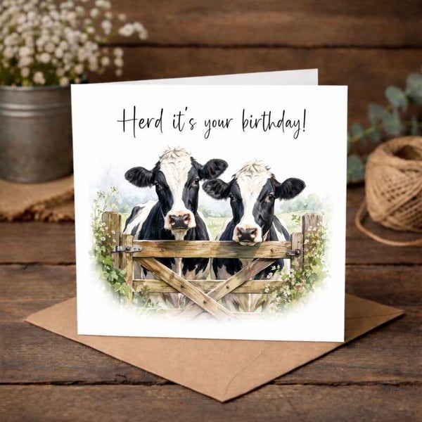 ‘Herd it’s your birthday’ Card