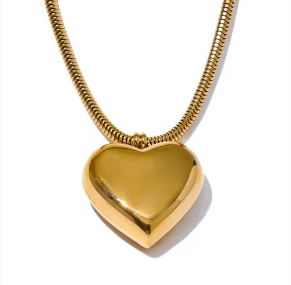 Big heart ketting