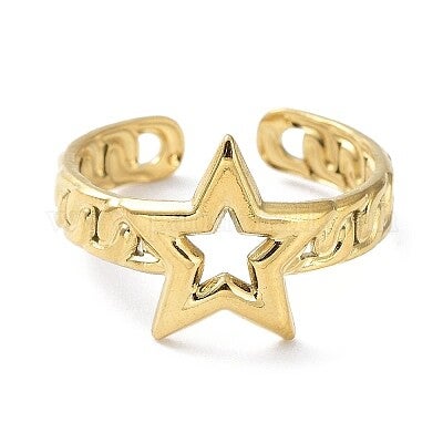 Chunky star ring