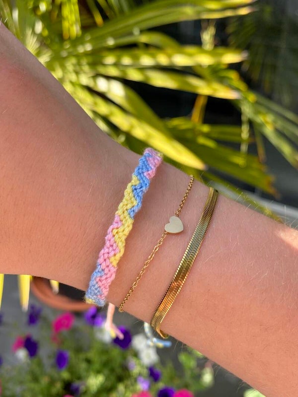 Zigzag wave armbandje