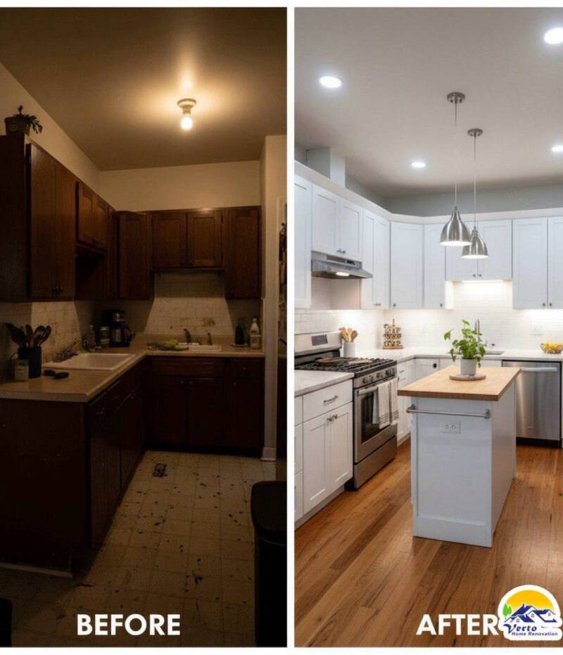 Full kitchen renovation in Toronto by Verto Home Renovation
