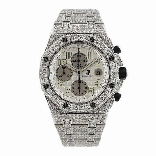 Audemars Piguet Royal Oak Offshore Watch Chrono Ice Diamonds