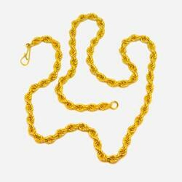 Gold Rope Chain 6 mm