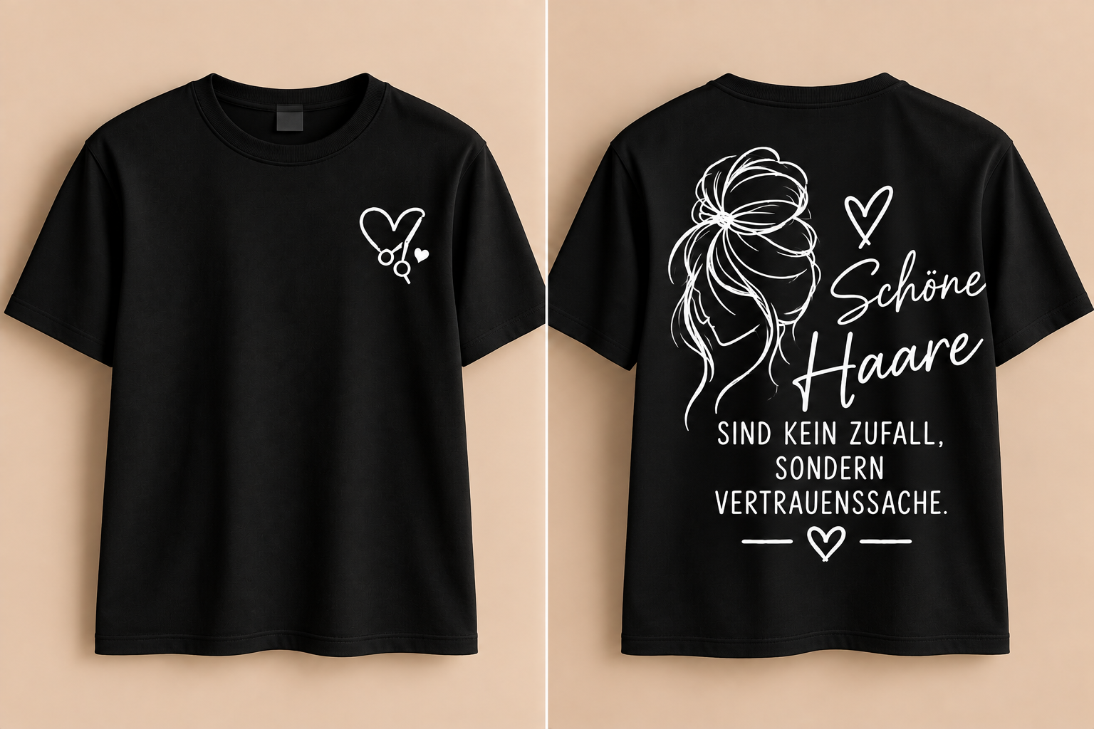 ✂️ T-Shirt „Schöne Haare sind kein Zufall“ ❤️ ( Unisex)