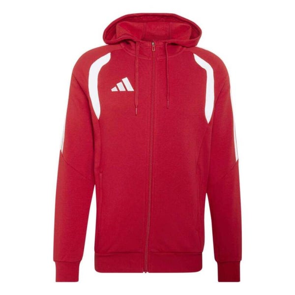 adidas Tiro 26 League Kapuzenjacke (Rot-weiß)