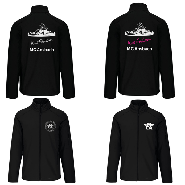 🧥 Damen 3-Lagen Softshell Jacke für den MC Ansbach Kartslalom! 🧥
