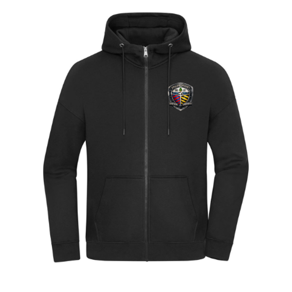 Schwere Unisex Oversize Kapuzen-Sweatjacke – SG Dentlein Langfurth Edition