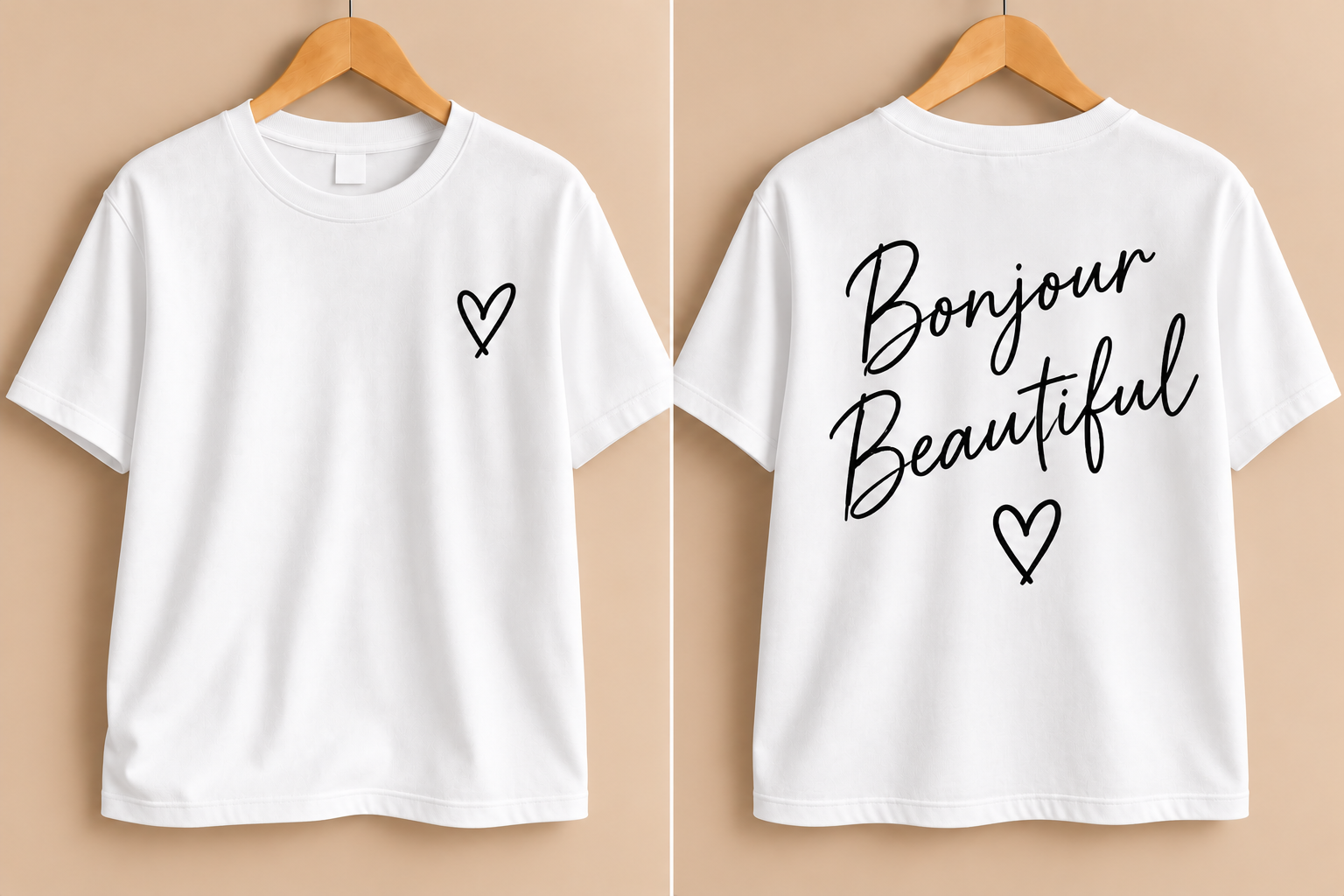 🇫🇷 T-Shirt „Bonjour Beautiful“ ❤️ (Unisex)