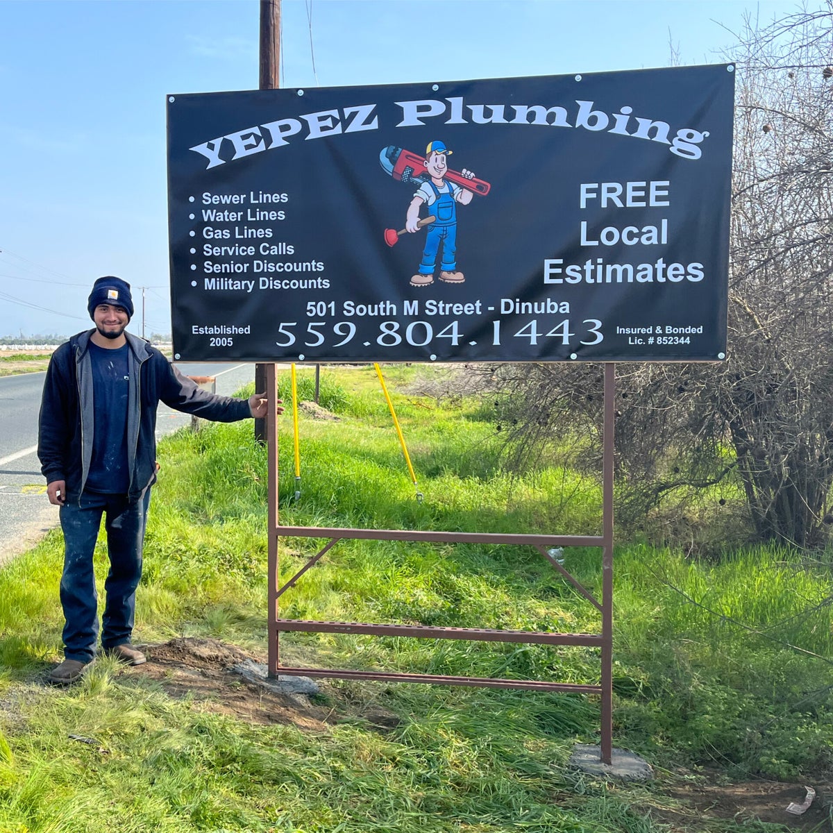 Yepez plumbing cover
