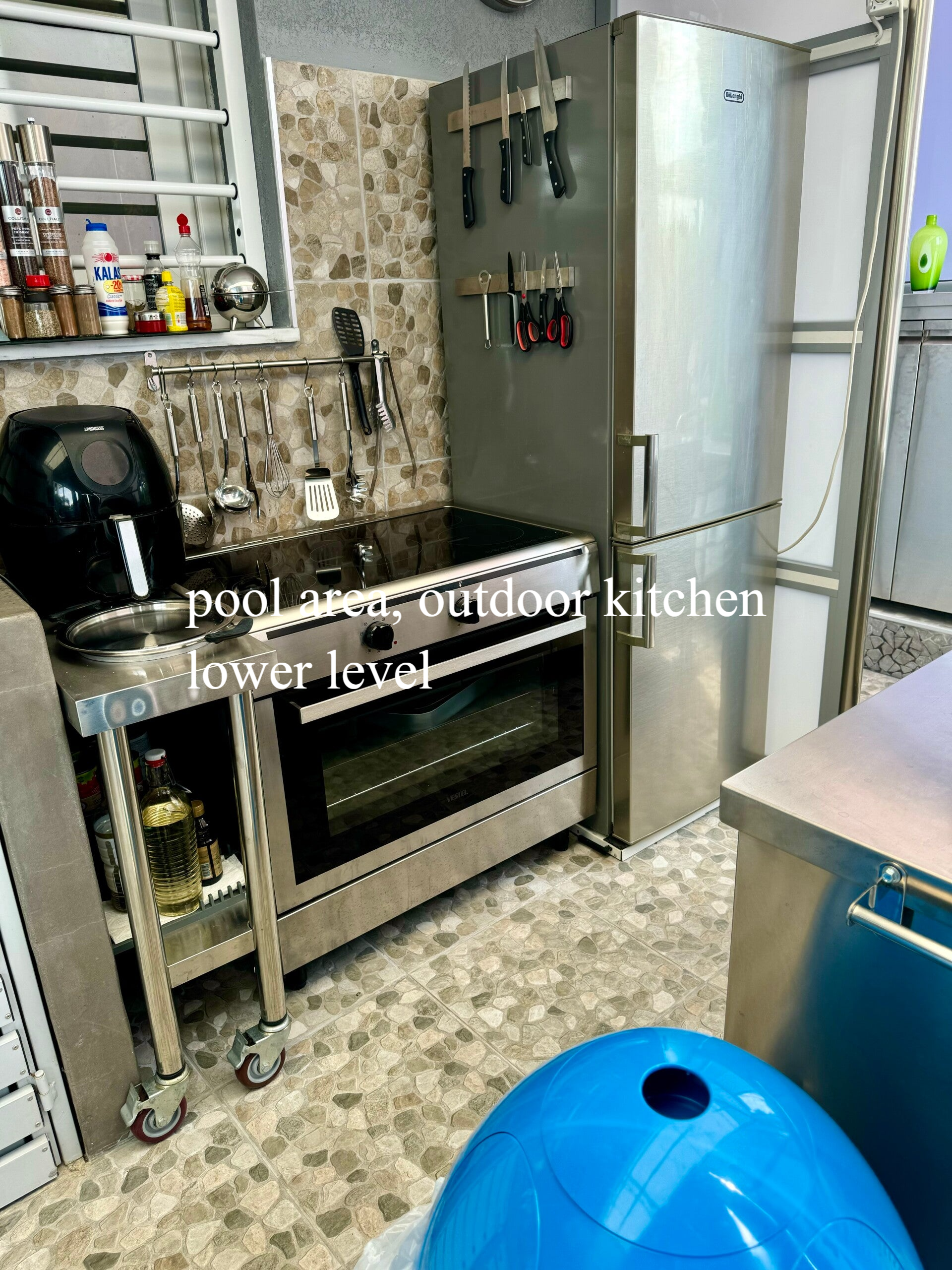 Pool area, outdoor kitchen, lower level