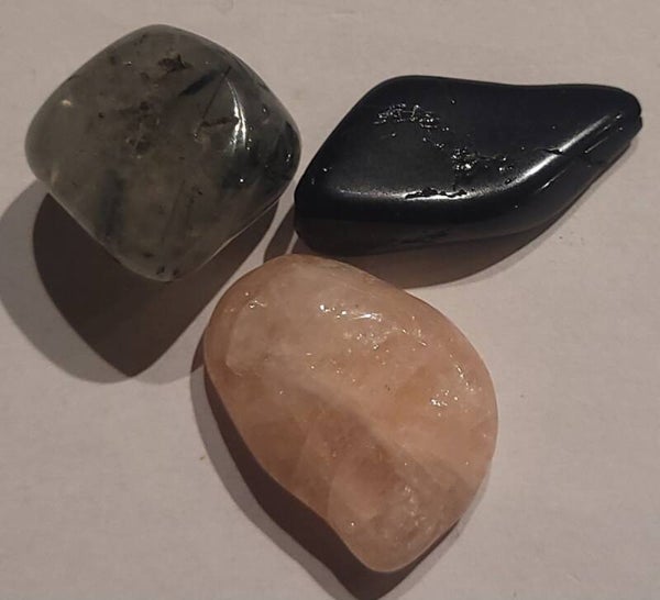 Healing set Morganiet, Prehniet en Toermalijn