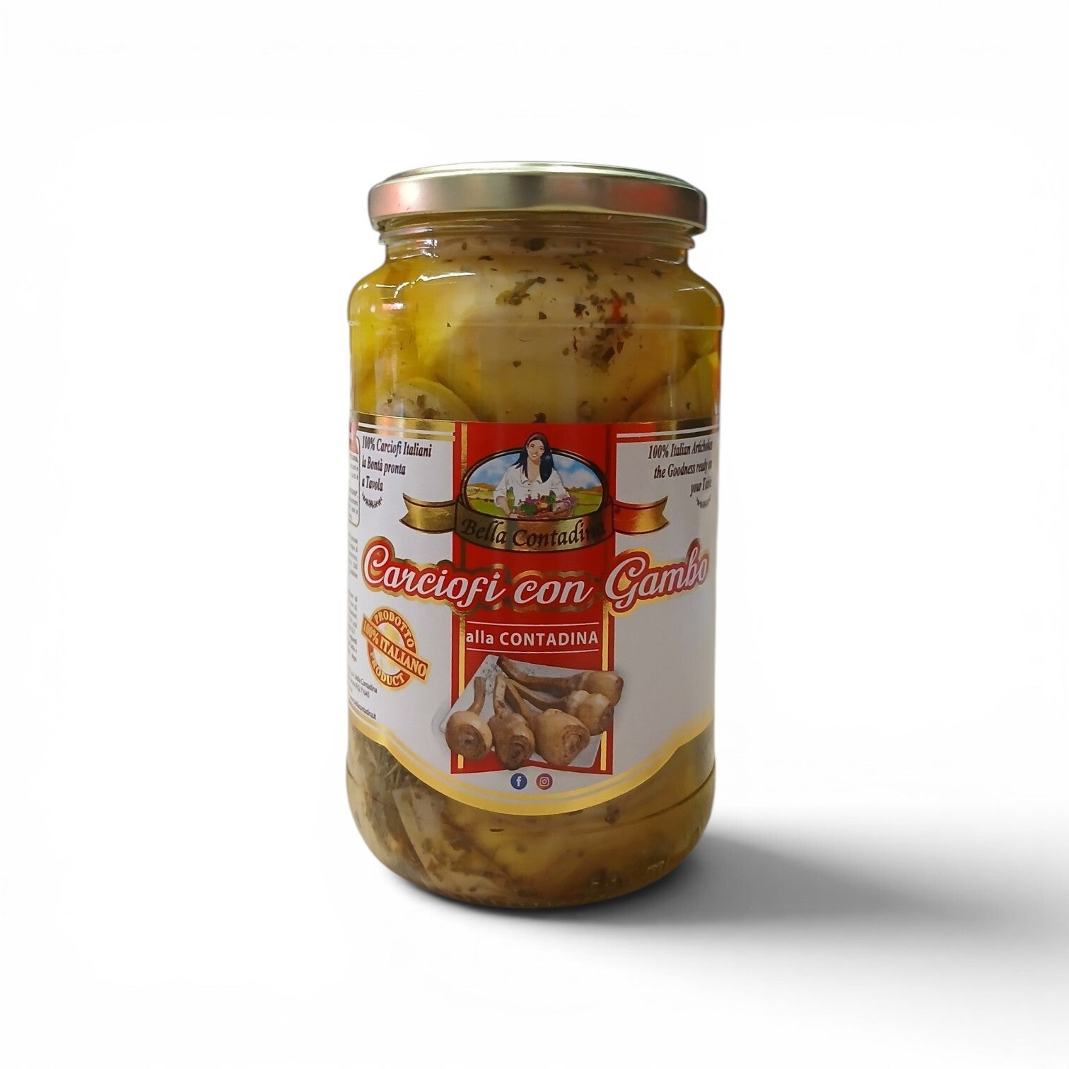 Carciofi con gambo alla contadina vaso standard da 580 ml