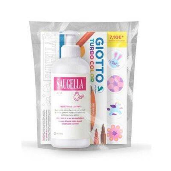Saugella Girl Protettivo e Lenitivo 200ml + iN REGALO 6 Pennarelli