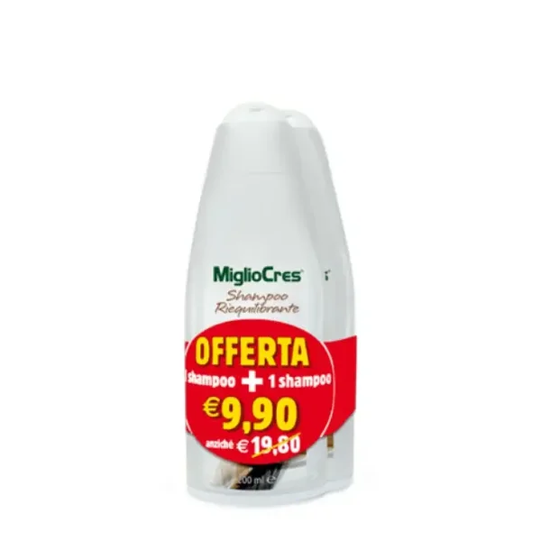 MiglioCres Linea Capelli Classica Shampoo Riequilibrante 2x200ml