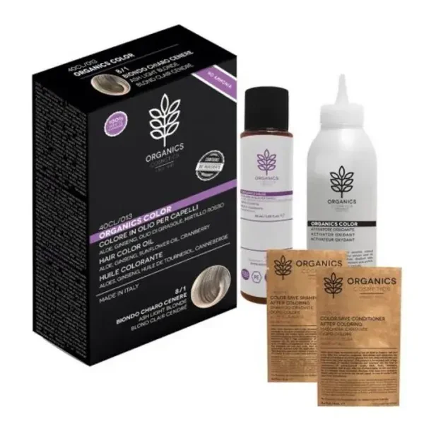 Organics Pharm Tinta per capelli 8/1 Biondo Chiaro Cenere