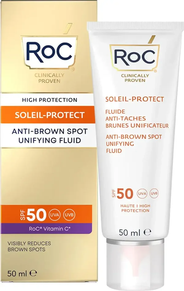 Roc Fluido Solare Viso SPF50+ Anti-Macchie Brune 50 ml
