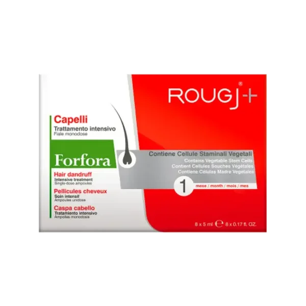Fiale Forfora Lozione Capillare 1 Mese Rougj 8x5ml
