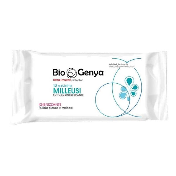 BIOGENYA FRESH HYGIENE PROTECTION 12 SALVIETTE MILLEUSI RINFRESCANTE IGIENIZZANTE