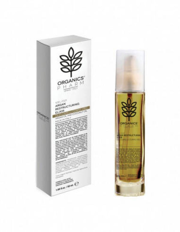 Organics Pharm Argan Restructuring Elixir Argan Oil And Coconut Oil 50 Ml