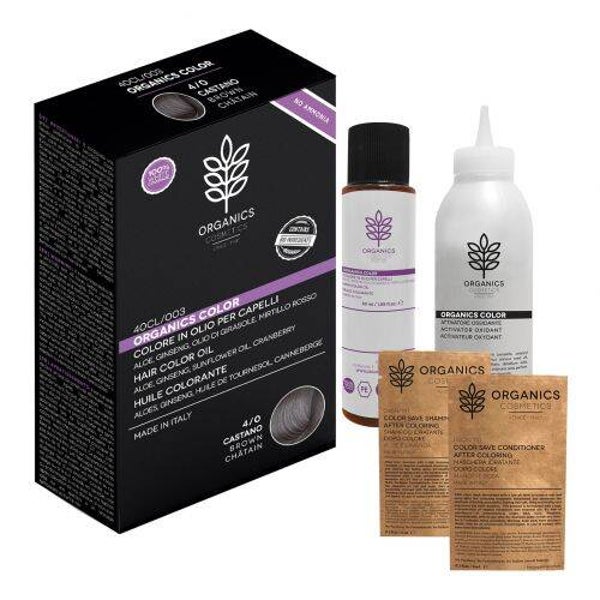 Organics Pharm Tinta per capelli 4/0 Castano