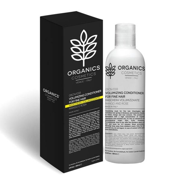 Organics Pharm Maschera Volumizzante al Mango e Rosa per Capelli Fini