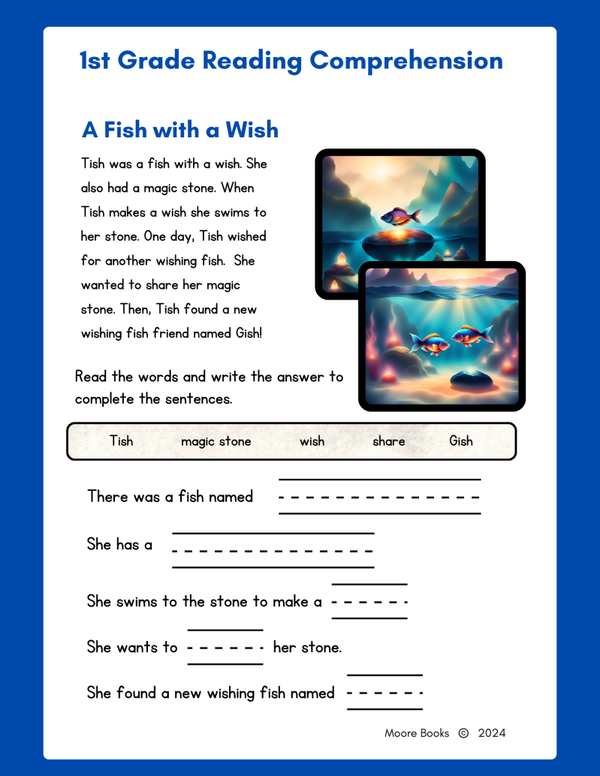 A Fish with a Wish - Printable