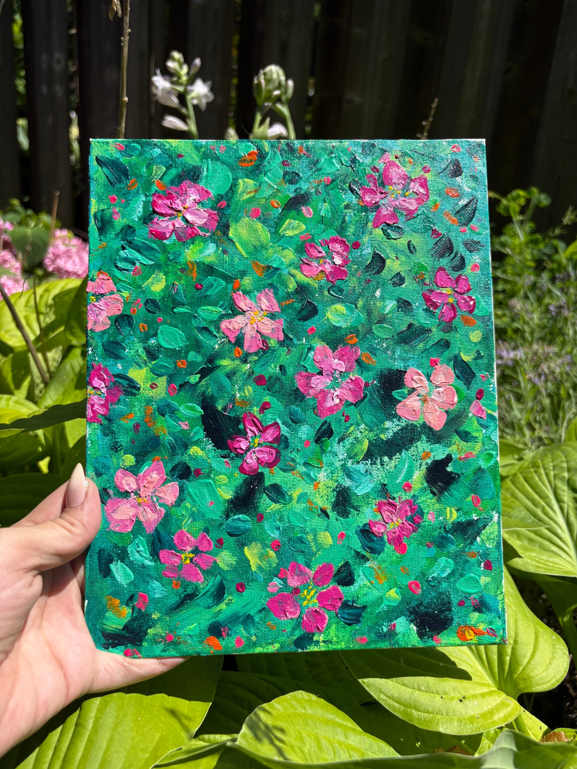 Bright Green and Pink #3
