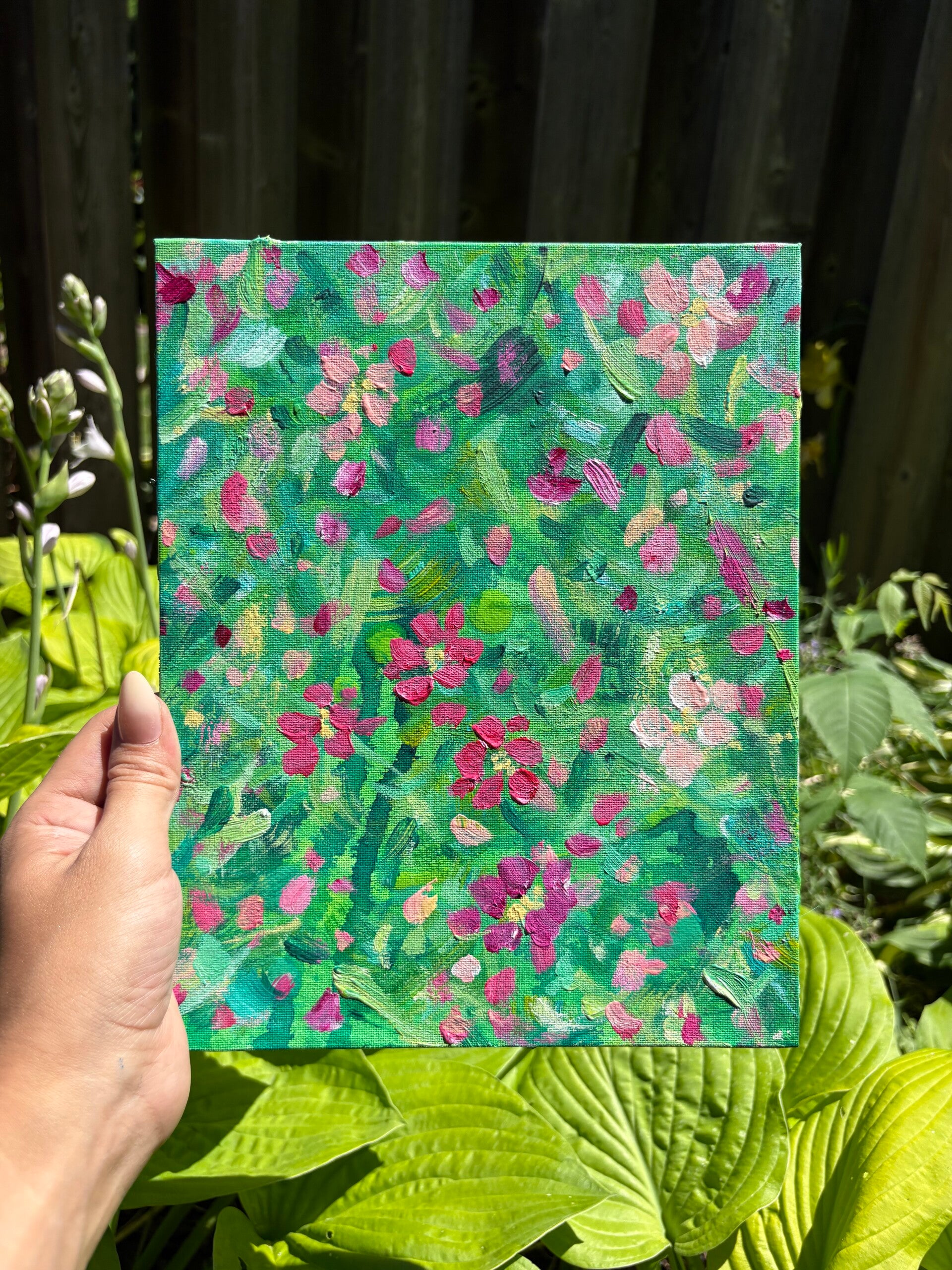 Bright Green and Pink #1