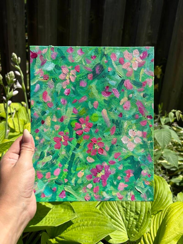 Bright Green and Pink #1