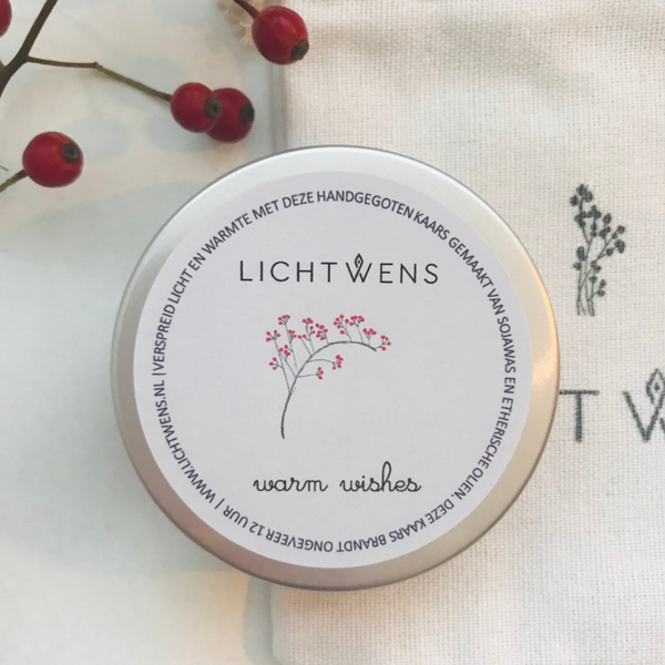 Blikje Warm Wishes Bessentakje