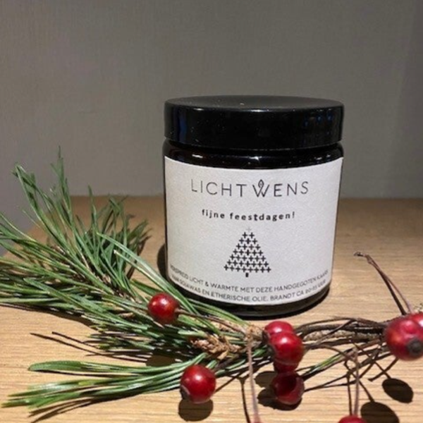 Bruin potje Fijne Feestdagen