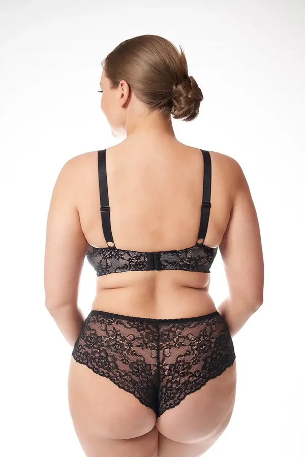 M2068 Plaisir Brazilian Diana Floral slip zwart - Maten 40 t/m 54