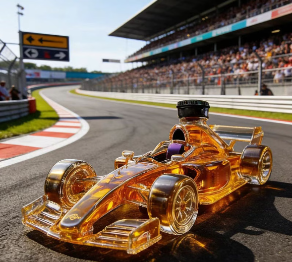 M5XM4456896 Raceauto 3D Glazen Karaf – Unieke Karaf in race-autovorm