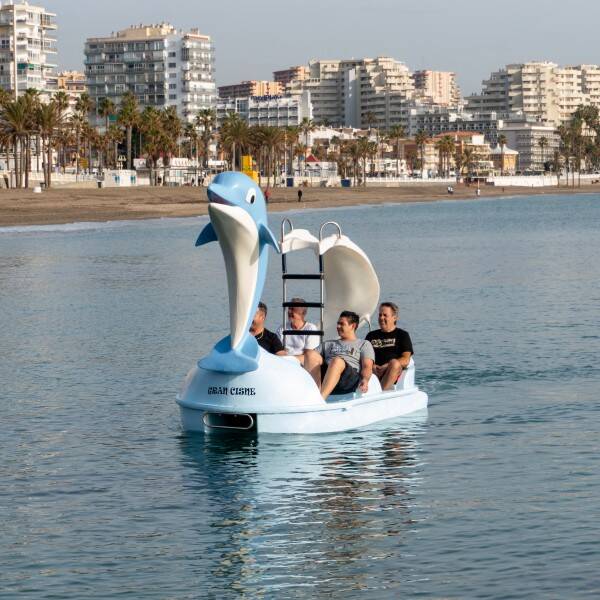 La Noria Blauwe Dolfijn waterfiets.