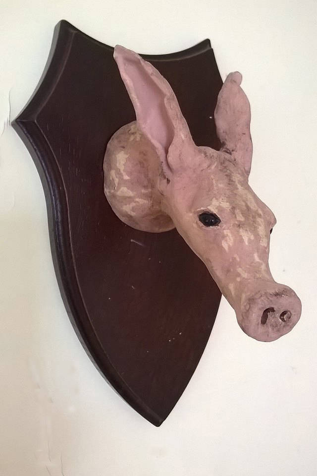 keramieken jachttrofee aardvarken