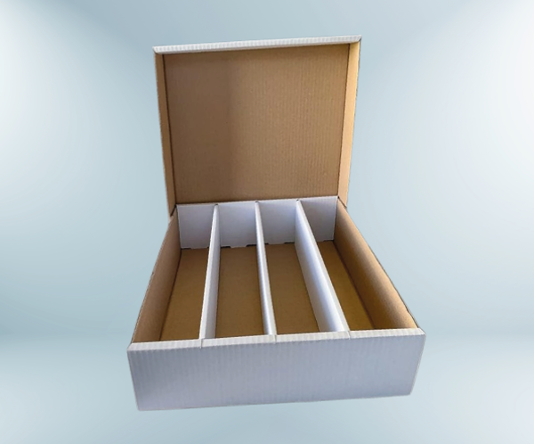 Karton Sortierkiste 4- reihig für bis zu 4000 Karten