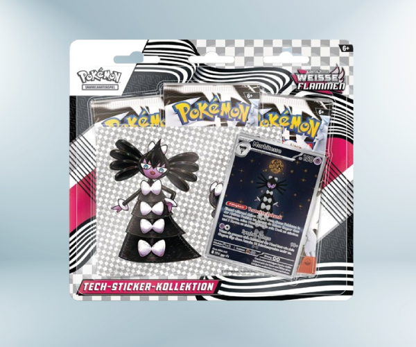 Weisse Flammen Tech- Sticker- Kollektion (DE)