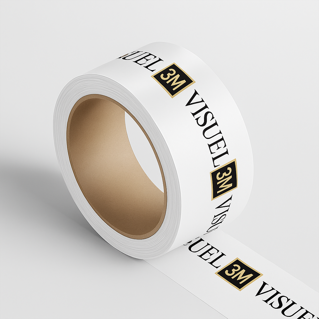 Ruban adhésif,Eco Standard polypro, 50mm x 66m, blanc