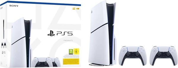 Playstation 5 Standard Console + 2 Controller DualSense White