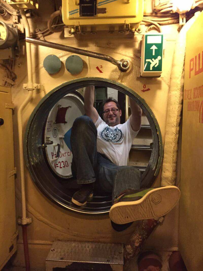 John Pechtold in onderzeeboot