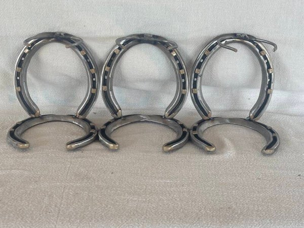 Set of three candle holders